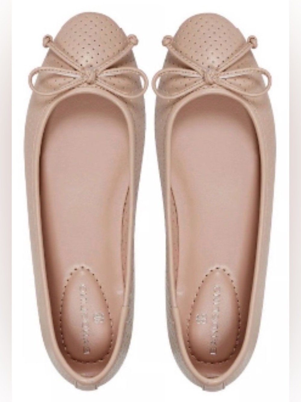 NIB Bandolino Paprika Beige Ballet Flats Comfort Foam Footbed Women’s Sz 7